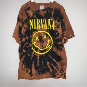 NIRVANA ACID WASH TEE